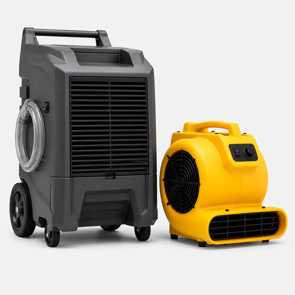 Air Movers and Refrigerant Dehumidifiers we install